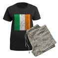 thumbnail image 5 of CafePress - Vintage Irish Flag Women's Dark Pajamas - Women's Short Sleeve Print T-Shirt and Pants Dark Cotton Pajama Set, 5 of 7