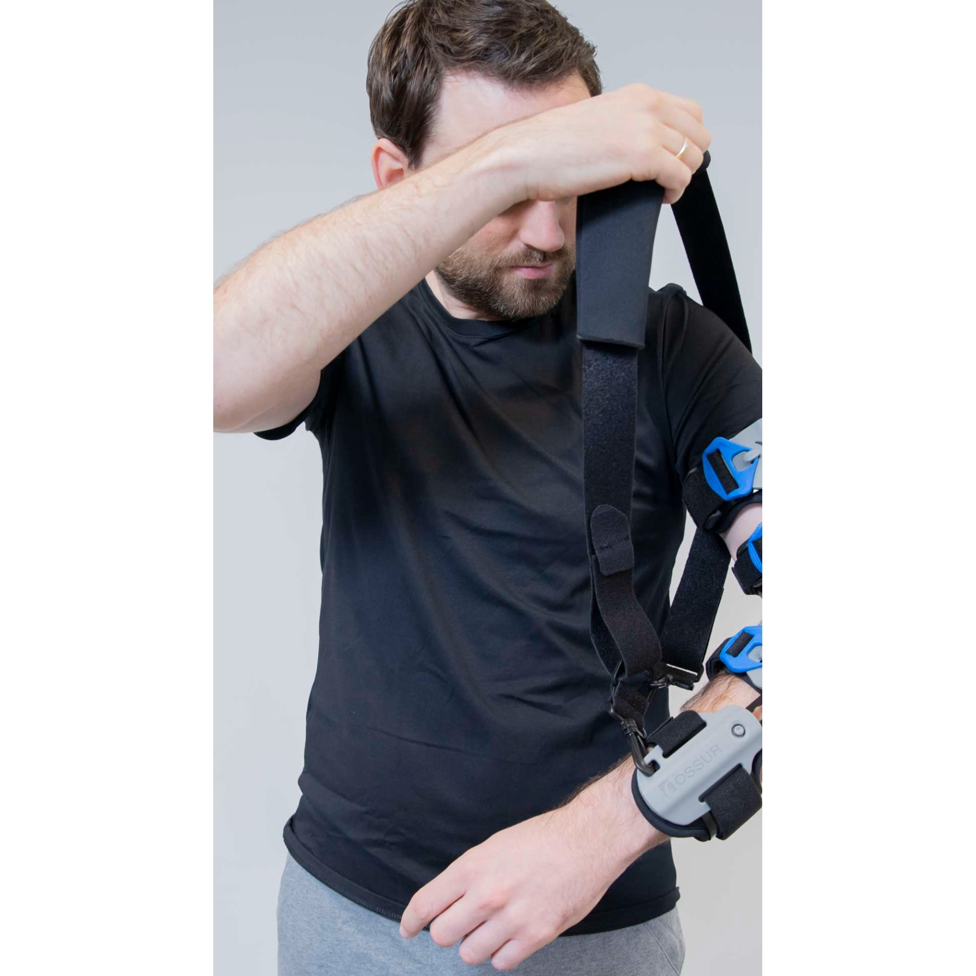Rebound One Size D-Ring / Hook and Loop Strap Closure Post-Op Elbow Brace Single Patient Use