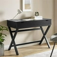 thumbnail image 3 of Linon Peggy Lift Top Stand Up Wood Desk with X-Frame Legs in Black, 3 of 12