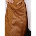 thumbnail image 5 of INSPIRE CHIC Women's Outerwear Vests Stand Collar Padded Gilet Zip Vest 2XL Saddle Brown, 5 of 7