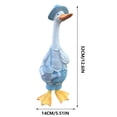 thumbnail image 6 of Blue Duck Garden Statue 6 inch Resin Figurine Indoor Outdoor Courtyard Decor Handcrafted Ornament for Patio Yard Home Accent, 6 of 6