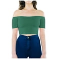 thumbnail image 2 of Patlollav Pntutb Blouses for Women,Ladies Off Shoulder Leakage Of Stomach Tops, 2 of 7