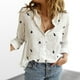 thumbnail image 4 of Camisa Blusas de mujer Top Manga larga Algodón Lino Ajuste suelto Traje diario (Blanco M) Kuymtek Blanco Blanco transparente T M para Mujer, 4 of 5