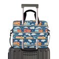 thumbnail image 2 of FORMRS 16" Laptop Bag Carrying Sleeve Case with Handle Travel Shoulder Briefcase, Blue Cute Train Pattern, 2 of 8
