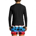 thumbnail image 6 of ITSAME Boys Rash Guard Swimwear Long Sleeve Tops and Swim Trunks Quick-Dry Surfing Swimsuit 2-Piece Red Size 7-8, 6 of 7