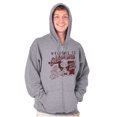 thumbnail image 4 of Oklahoma OK Home On Range Smurfs Zip Up Hoodie Men's Women's Brisco Brands S, 4 of 5