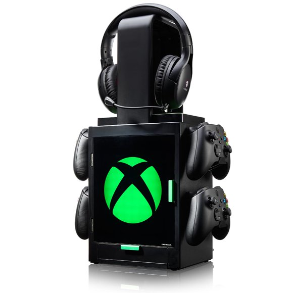 Numskull Official Xbox LED Light Gaming Locker, Controller Holder & Headset Stand for PS4/PS5 & Xbox Series X|S - Multiple LED Li