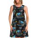 thumbnail image 1 of Easygdp Cool Off-Road Vehicle para Vestido Transpirable de Mujer, Vestido Suelto de Manga Corta con Pliegues y Bolsillos para el Verano, 1 of 7