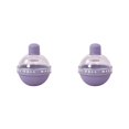 thumbnail image 2 of sweethay Molde de bola de hielo Molde de cubo de bebida Fabricante resistente a la temperatura Púrpura Violeta 2Conjunto, 2 of 6