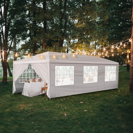 Ktaxon 10  X 30  Canopy Tent with 8 Side Walls for Party Wedding Camping and BBQ