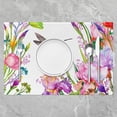 thumbnail image 2 of Floral Placemats 12x18, Hummingbird Iris Flowers Wipeable Table Mats, Garden Plant Gorgeous Place Mats for Indoor Outdoor Home Party, Wild Animals Natural Pastoral Meal Mats Pack of 4, Non-Slip, 2 of 4