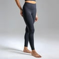 thumbnail image 3 of Women's No Front Seam Dreamlux High-Waisted Yoga Pants Tummy Control Athletic Workout Leggings with Inner Pocket 25"/28", 3 of 9