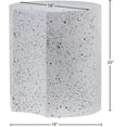 thumbnail image 3 of Meridian Furniture Dimple White Terrazzo Pattern Iron Metal End Table, 3 of 5