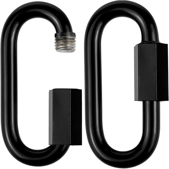 304 Black Stainless Steel Quick Links D Shape Locking Quick Chain Repair Links Black