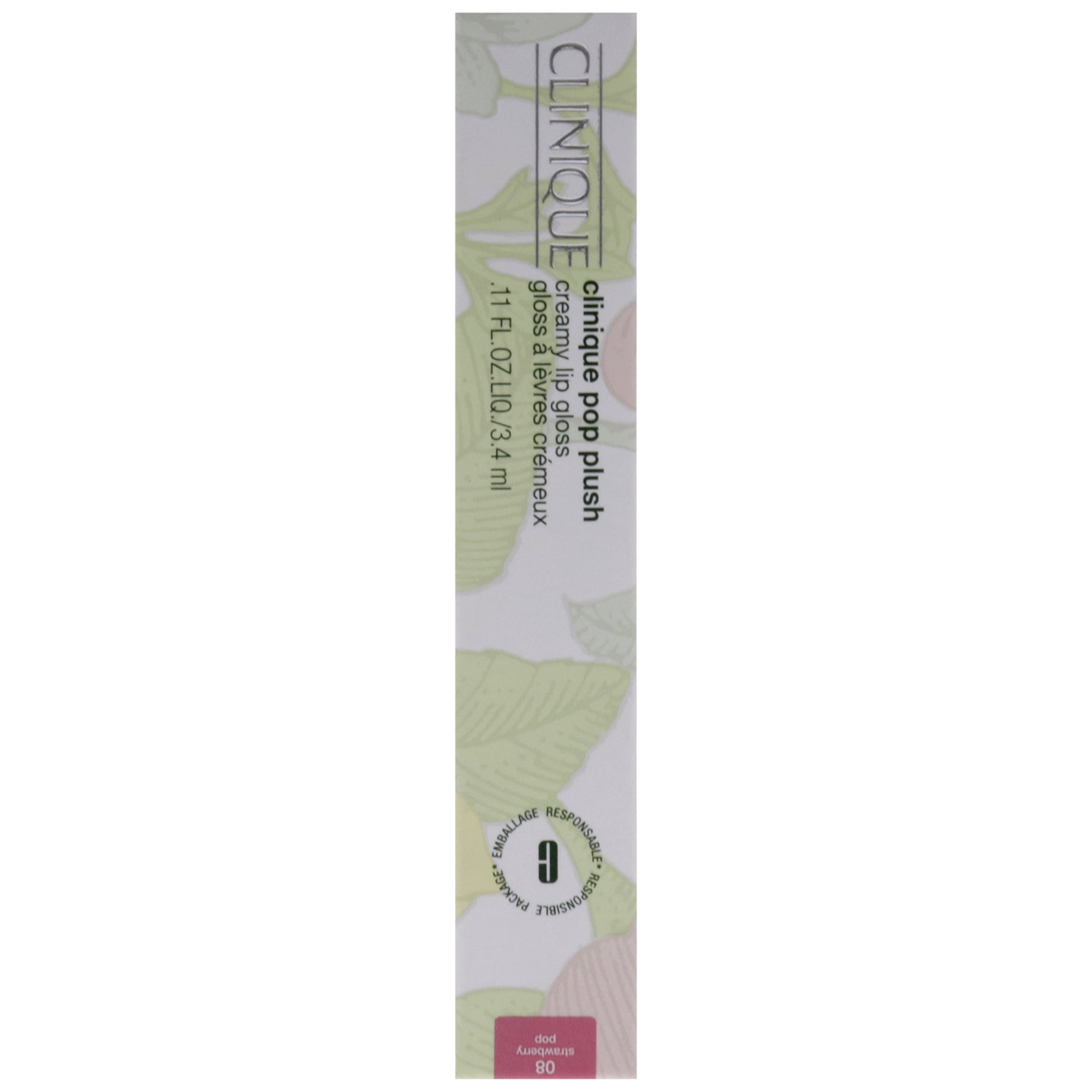 Clinique Clinique Pop Plush Creamy Lip Gloss 0.11oz 08 Strawberry Pop New