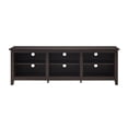 thumbnail image 2 of Tv Stand Entertainment Console Tv Cabinet Modern 3-Shelf Open Storage 70" Tv Stand For 80" Tvs - Espresso, 2 of 6