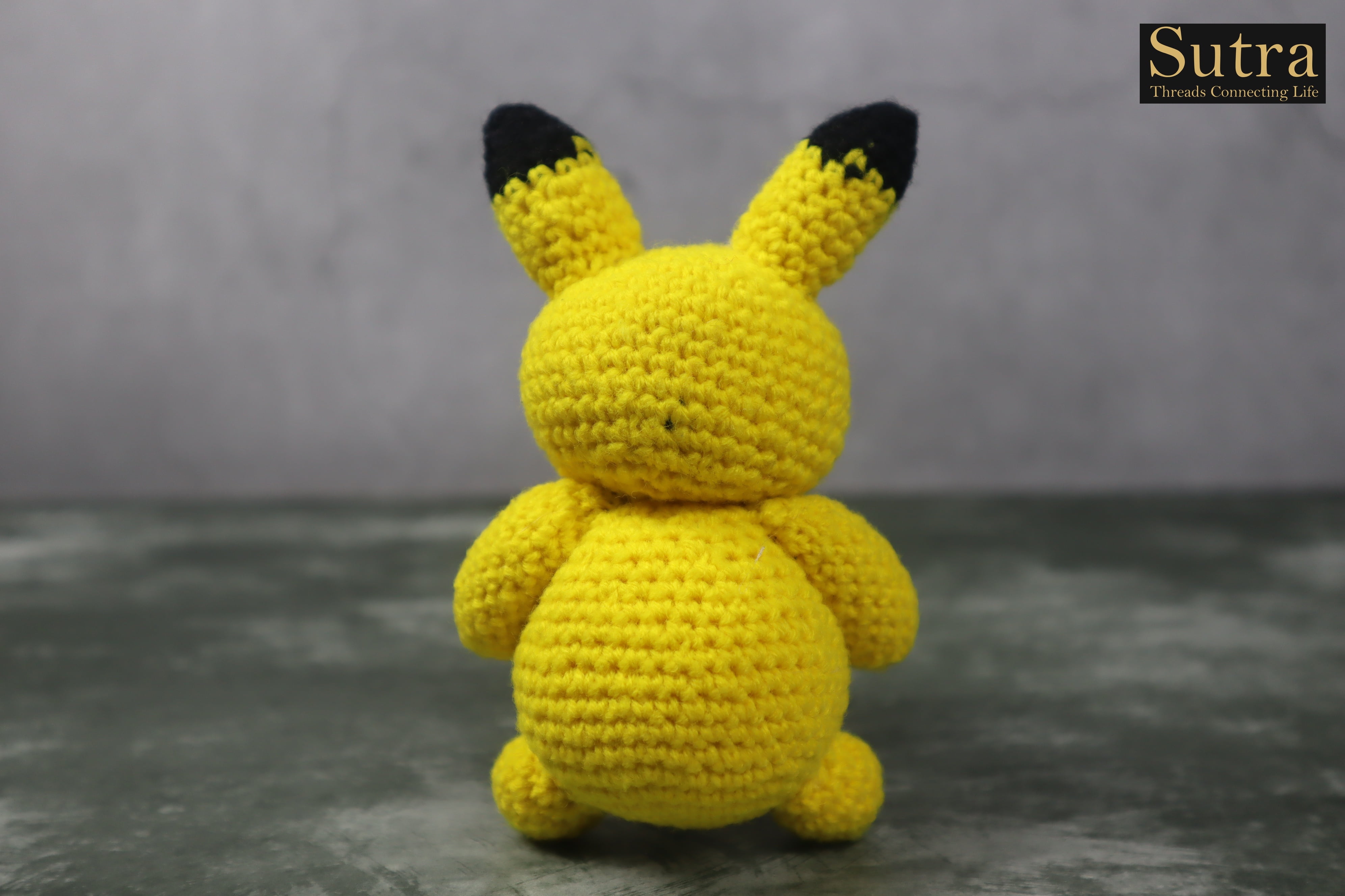 Embroidery Pokémon Pikachu Crochet Toy ,Amigurumi Pokémon Pikachu , Best Baby Shower Gift