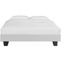 White Platform Queen Bed
