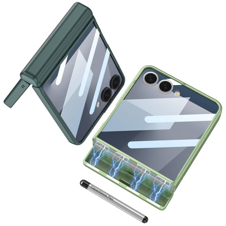 for Samsung Galaxy Z Flip 7 Case with Stylus Holder & Stylus, for