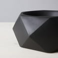 TerraFlame Geo Table Top Fire Bowl Gel Fuel Stone Cast Comex Black