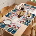 thumbnail image 5 of Independence Day Placemats Set of 6, Red White Daisy Bottle Non-Slip Place Mats Washable Table Mats for Kitchen Dining Table Decorations Indoor/Outdoor, 5 of 9