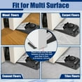 thumbnail image 5 of Door Stop Alarm, 120dB Loud Security Wedge Door Stopper, Portable Travel Safety Device for Hotel Home Apartment Dorm, Adjustable Sensitivity Floor Intruder Alert (Black, 1/2 Pack), 5 of 7