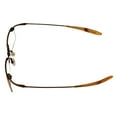 thumbnail image 5 of New Balance Mens Eyeglass Rectangle Rimless Metal NB 356 3 Antique Gold. 53mm, 5 of 6