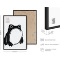 thumbnail image 3 of Haus and Hues Japanese Wall Art - Japenese Matsumoto Hoji Framed Print and Wabi Sabi Wall Decor, Frog Wall Art Japanese Wall Decor Wabi Sabi Wall Art, Frog Poster Japandi Wall Art (Black Framed 24x36), 3 of 6