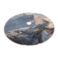 thumbnail image 2 of KLL Christmas Tree Skirt,Party Decorations Farmhouse for Christmas Decorations Holiday Party 30" -Silver Dragon Mountain Peaks, 2 of 6