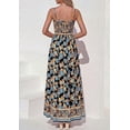 thumbnail image 5 of PRETTYGARDEN Womens Floral Maxi Dress Boho Casual Summer Spaghetti Strap Smocked Sleeveless Flowy Beach Vacation Dresses, 5 of 10