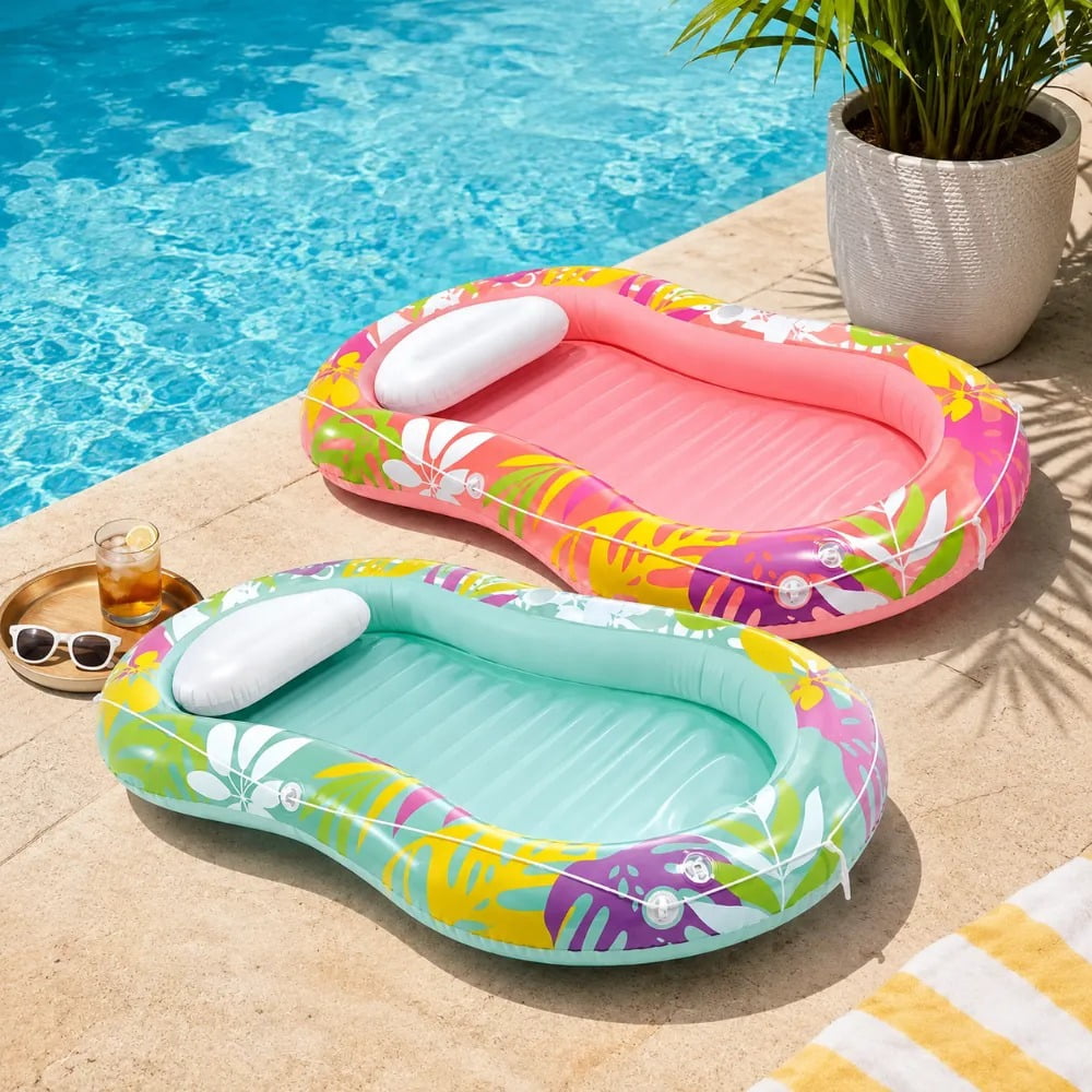 Intex Tropical Oasis Inflatable, Single Pack, Lounger Pool Float W