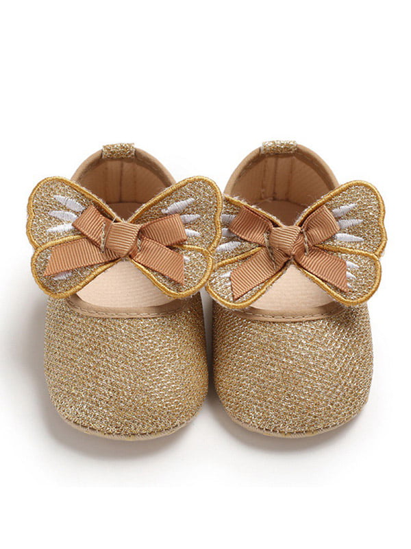Butterfly Newborn Baby Girls Cute Princess Shoes WeichBottom First Walkers 0-18M 