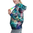 thumbnail image 2 of Honeii Watercolor Mandala Pattern Womens Oversized Hoodies Long Sleeve Sweatshirts Pullover Fall Outfits with Pocket-XX-Large, 2 of 7
