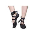 thumbnail image 1 of Zapatilla De Ballet De Piel Suela Corrida Negro y Blanco 15 a 30 negro 27.5 Damaris Alberlui BALLET SUELA CORRIDA, 1 of 4