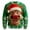 Green2, variant on Telankuip Christmas Sweatshirts for Men Xmas Reindeer Pattern Long Sleeve Crew Neck Pullover Tops Trendy Knit-Like Funny 3D Print Relaxed Fit Outwear for Holiday Party Red2 XL