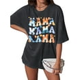 thumbnail image 3 of MOUSYA Oversized Mama Shirt Woman Mama Letter Print T-shirt Trendy Mama Shirts Mom Graphic Tees Loose Short Sleeve Tops, 3 of 9