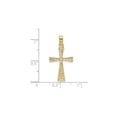 thumbnail image 2 of 14K Gold Engraved Cross W/Flared Tips Charm, 2 of 4