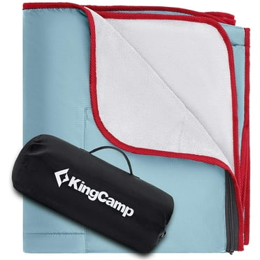 KingCamp Portable Outdoor Blanket, Picnic Blanket, Waterproof Portable Camping Beach Blanket, Machine Washable 82" x 58" for 4-6 Adults with storage bag, for Camping Traveling Picnics
