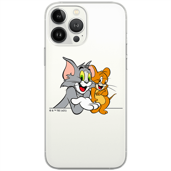 Mobile phone case for Apple IPHONE 12 / 12 PRO original and officially Licensed Tom & Jerry pattern Tom and Jerry 005 optimally adapted to the shape of the mobile phone, partially transparent