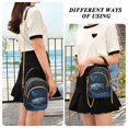 thumbnail image 6 of FORMRS Crossbody Bag for Women Quilted Travel Shoulder Cell Phone Purse with Chain Strap Handbag, Window Earth, 6 of 7