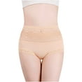 thumbnail image 4 of Matoen Womens Underwear Cotton Panties for Women High Waisted Underpants Briefs Hipster Lace Bikini Panties, 4 of 6