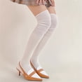 thumbnail image 6 of KelaJuan Women Thigh High Socks, Elastic Soft Solid Hold-up Stockings Long Socks for Daily Party, 6 of 6