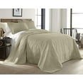 thumbnail image 2 of Chezmoi Collection Kingston King Size Bedspread Set, 3-Piece Khaki Oversized Quilted Microfiber Lightweight Bedspread Coverlet (118"x106"), 2 of 9