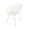 thumbnail image 5 of Tcbosik 2 Pack Plastic Chairs for Indoor & Outdoor, Bistro Chair for Patio, Porch, Garden, Backyard, White, 5 of 9