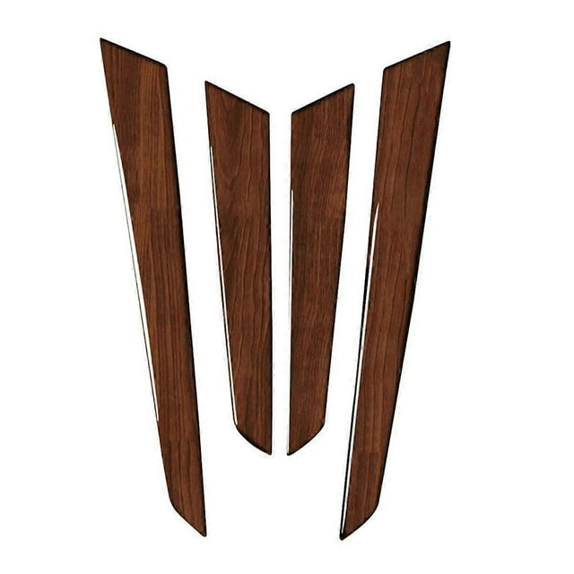 4 Pcs Cache-Panneau Intérieur Grain de Bois Brun pour Classe C W204 2007-2013
