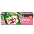 thumbnail image 2 of Canada Dry Caffeine Free Fruit Splash Strawberry Ginger Ale Soda Pop, 12 fl oz, 12 Pack Cans, 2 of 7