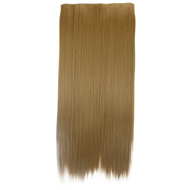 Vente Chaude! Yiteos Catch Hair, Cheveux Réels comme Remy Mode Longs Extensions de Cheveux à Clip Tête Complète Perruque Droite, 1X Perruque