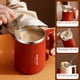 thumbnail image 2 of Taza de acero inoxidable 304, taza de café portátil, taza térmica, taza de desayuno roja para el hogar con tapa de cuchara, taza de agua para oficina, 2 of 3