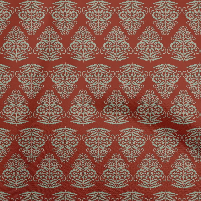 oneOone Polyester Spandex Maroon Fabric Block Fabric For Sewing Printed Craft Fabric By The Yard 56 Inch Wide-GW