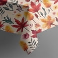 thumbnail image 5 of Fall Watercolor Autumn Leaves Pattern Square Tablecloth,Waterproof Square Table Cover,Wipeable Spillproof Washable Table Cover for Home Kitchen Party Decor 42"X42"(107x107cm), 5 of 6